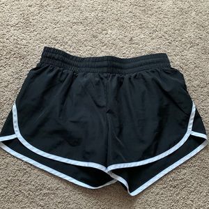 Black athletic shorts